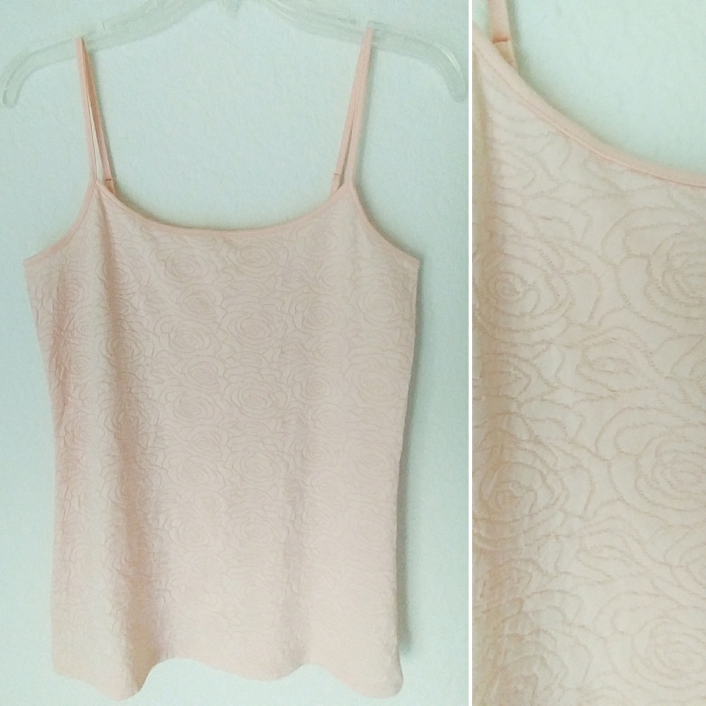 EUC LOFT Outlet Pink Floral Scoop Neck Cami